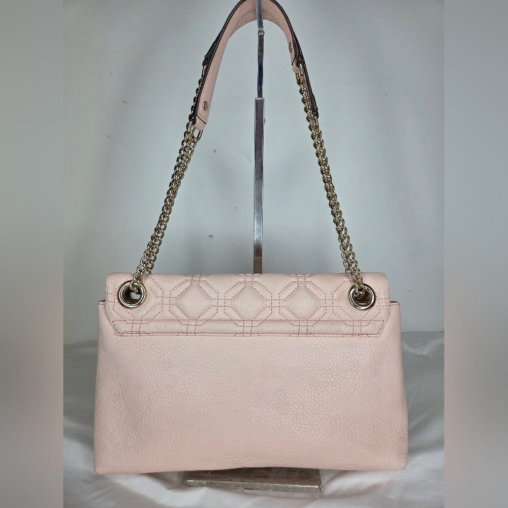 Kate Spade Elegant Leather Pink Quilted Shoulder Bag - Picture 3 of 16